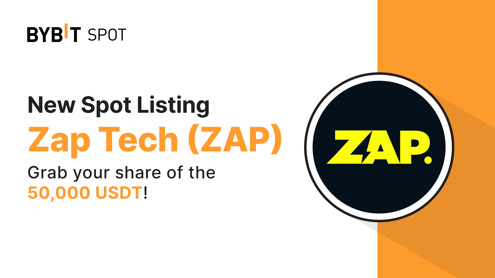 Bybit Announcement | New Listing: ZAP/USDT — Grab A Share Of The 50,000 ...